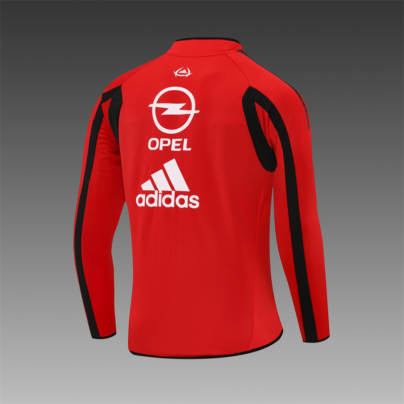 Retro 05/06 AC Milan Red Half Zipper Jacket