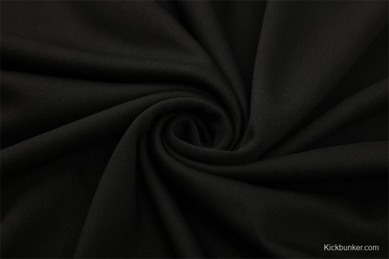 25/26 Portugal Black Half Zipper Jacket+Long Pants