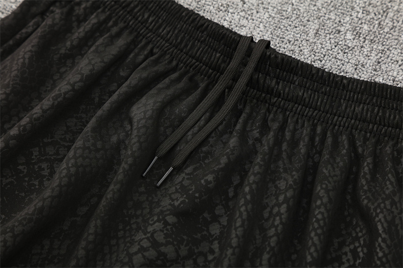 25/26 Barcelona Black Joint Edition Half Zipper Jacket+Long Pants