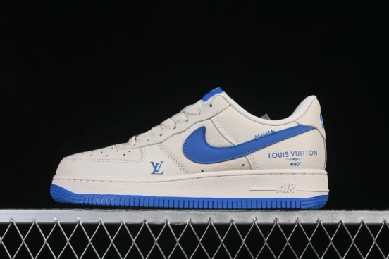 Nike Air Force 1 '07 Low LV Collaboration Mesh Panel Light Blue Low-Top Casual Sneakers - QW5836-025