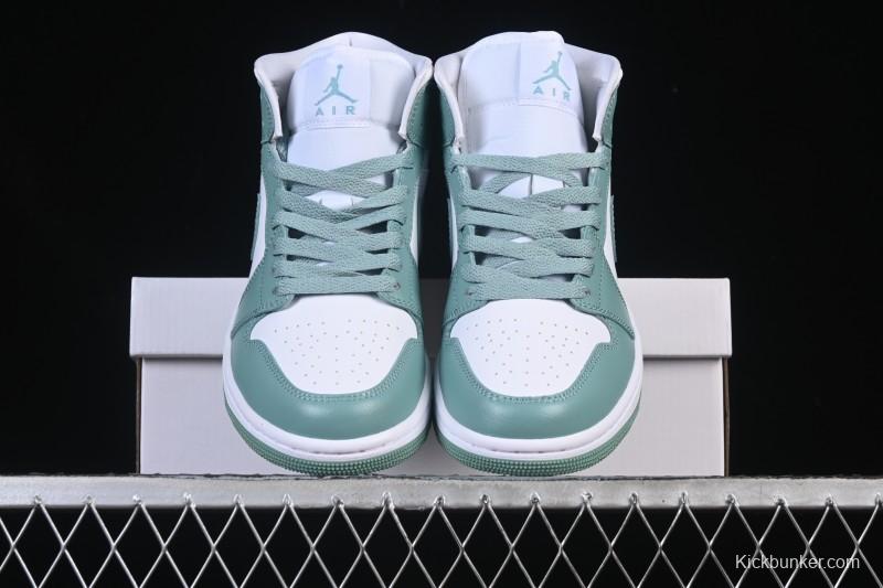 Nike Air Jordan 1 Mid Jade Smoke - BQ6472-138