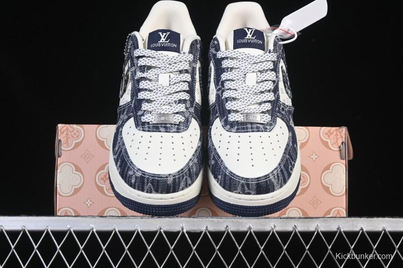 Nike Air Force 1 '07 Low LV Collaboration White Blue Casual Sneakers - YF9511-812