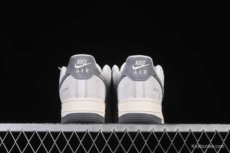 Nike Air Force 1'07 Low LV Collaboration Dual-Tone Gray Graffiti Casual Sneakers - CX5050-Y07