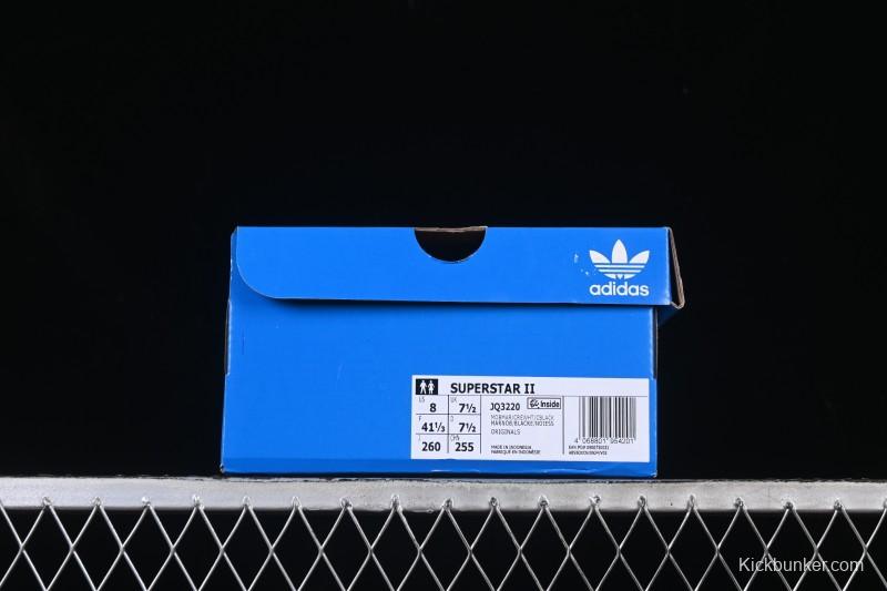 Adidas Superstar II Casual Sneakers with Shell Toe Design - JQ3220