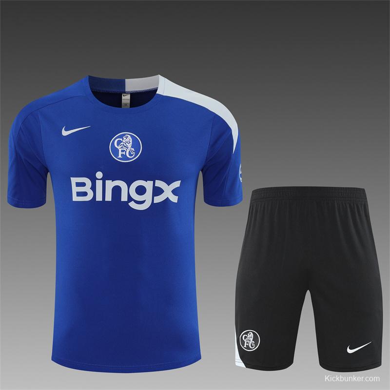 25/26 Chelsea Blue T90 with XS Short Sleeve+Soccer Shorts