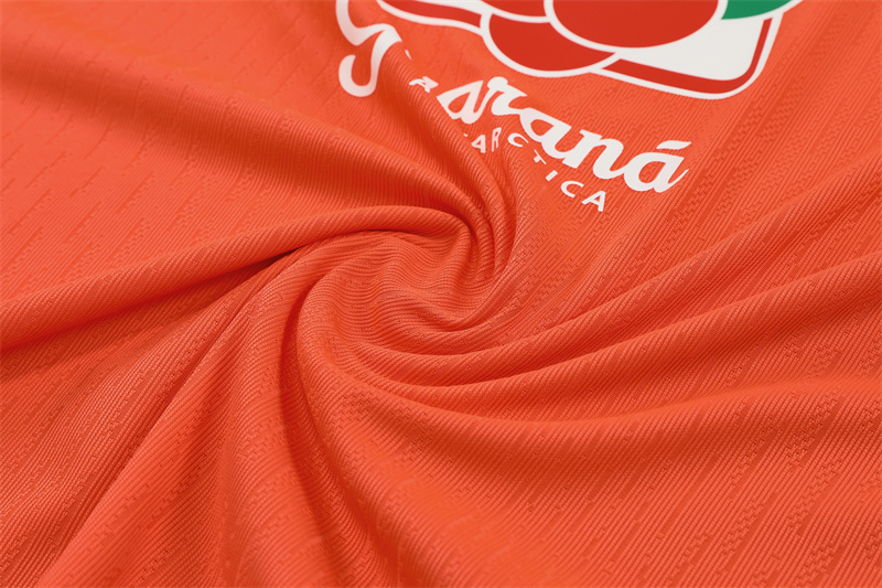 Player Version 25/26 Brazil Orange Half Zipper Jacket+Long Pants