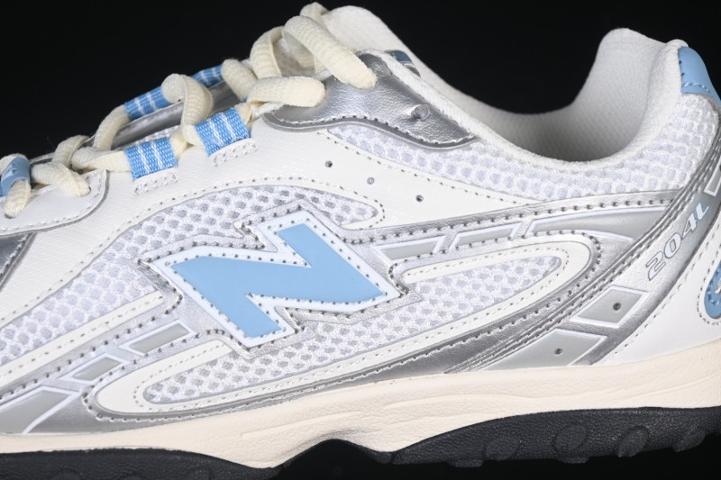New Balance 204 Series Retro Casual Running Shoes with Breathable Mesh Upper - U204LSWC