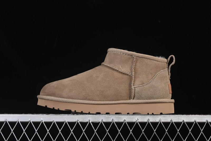 UGG Classic Ultra Mini Sheepskin Boots with Water-Resistant A-Grade Fur - 1116109