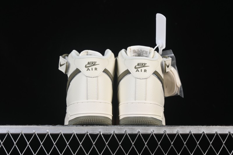 Nike Air Force 1 '07 Mid Retro Basketball Sneakers with 3M Reflective Upper and Crystal Translucent Sole - XL0236-231