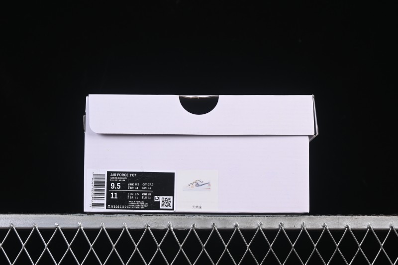 Nike Air Force 1 '07 Low Hand-Painted Zodiac Scorpio Canvas Sneakers - 10241122
