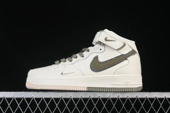 Nike Air Force 1 '07 Mid Retro Basketball Sneakers with 3M Reflective Upper and Crystal Translucent Sole - XL0236-231