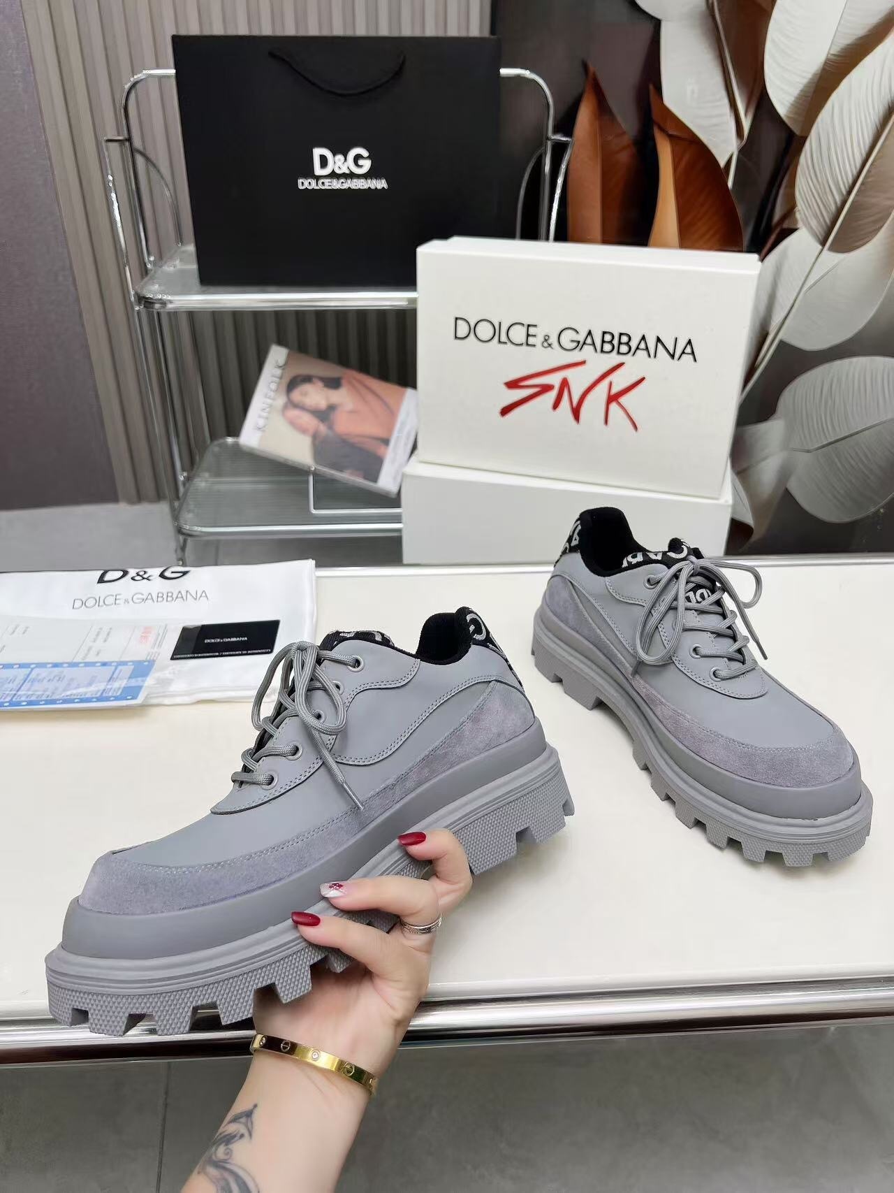 D&G Chunky Derby Casual Platform Shoes - AS00340