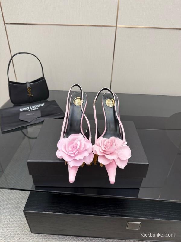 Saint Laurent 25FW Spring Collection Rose Thorn High Heels - KFY00320