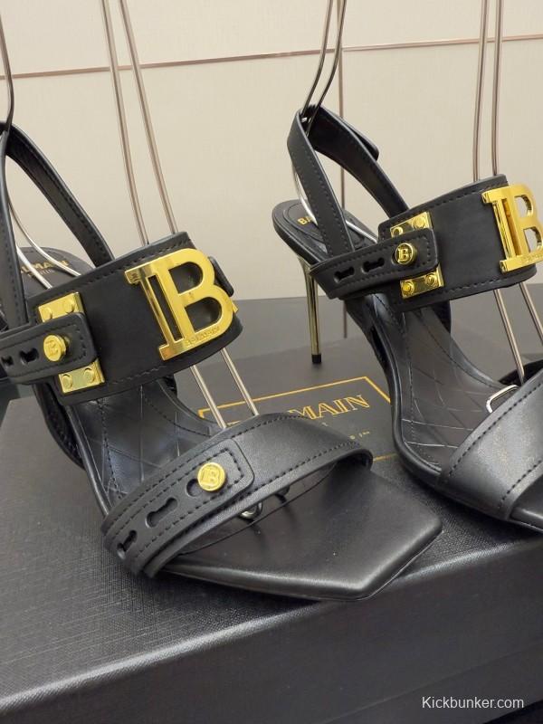 Balmain 2025/SS Metal Heel High Heel Sandals - KFY00320