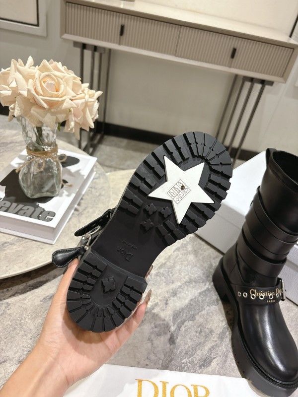 Dior 2025/SS Punk Style Strap Ankle Boots - KFY00470