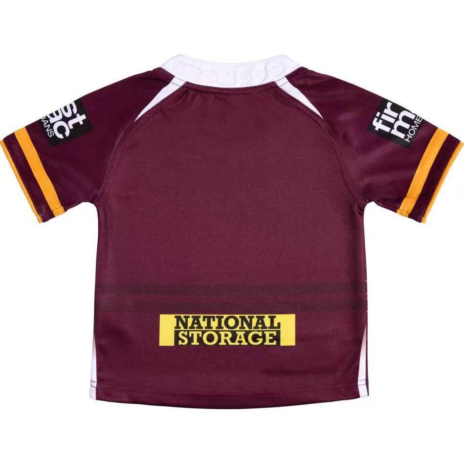 25/26 Kids Brisbane Broncos Maroon with Gold Stripes Jersey