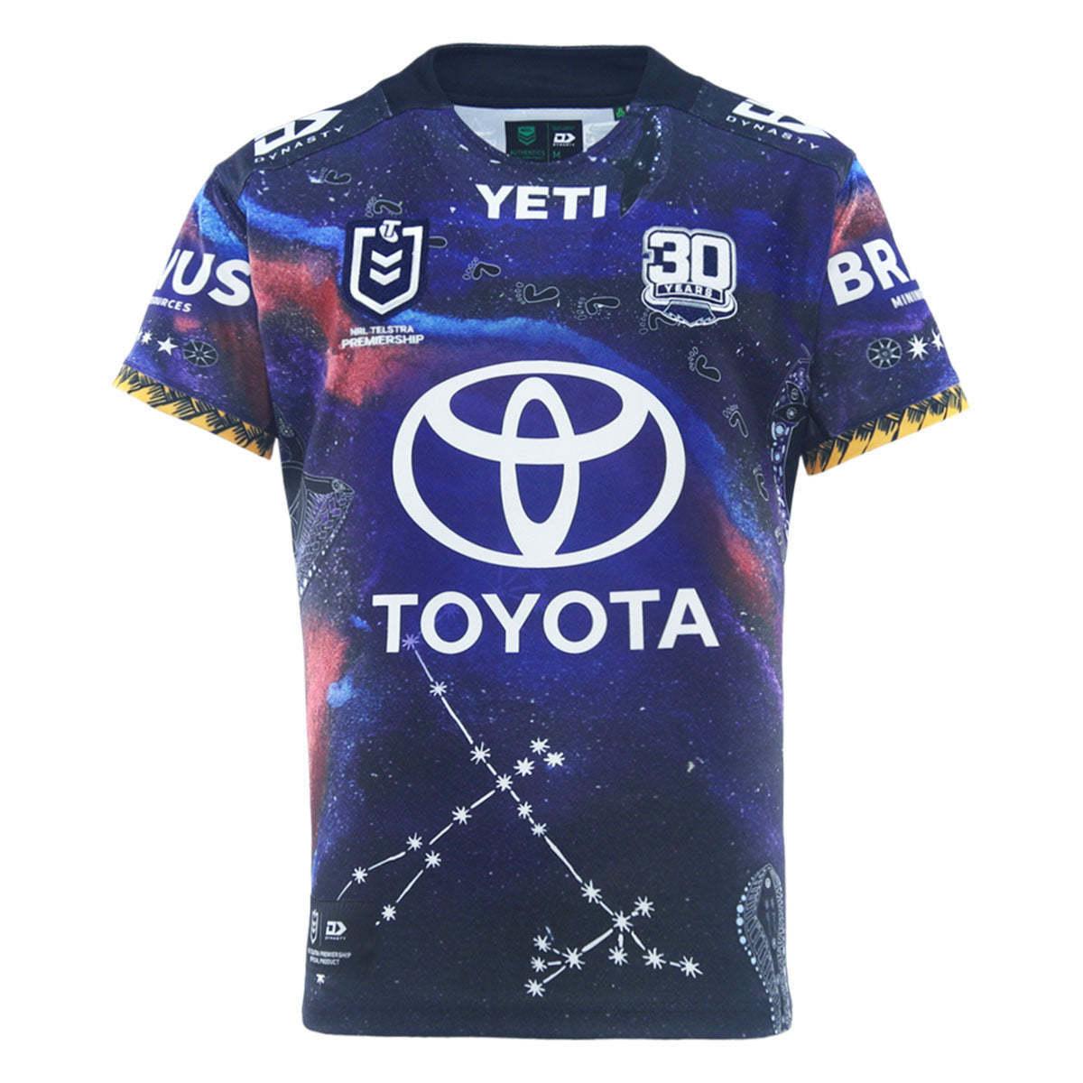 25/26 North Queensland Cowboys Navy with Indigenous Galaxy Design Jersey