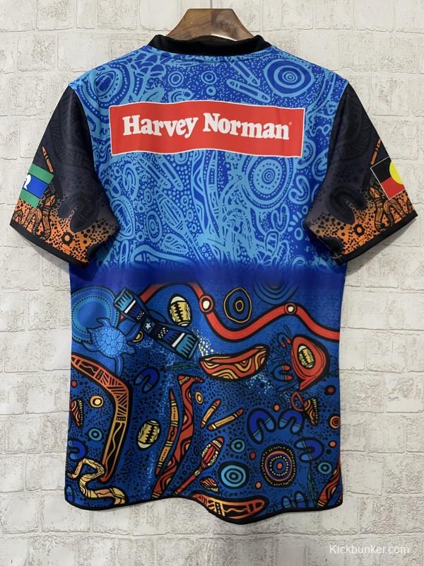 2026 NRL Indigenous All Stars Blue with Aboriginal Art Pattern Jersey