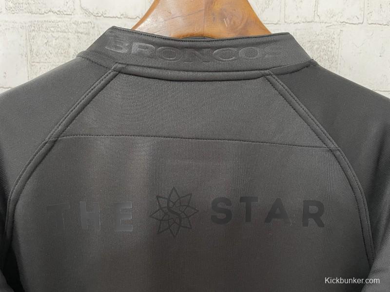 25/26 Brisbane Broncos All Black with Tonal Design Jersey