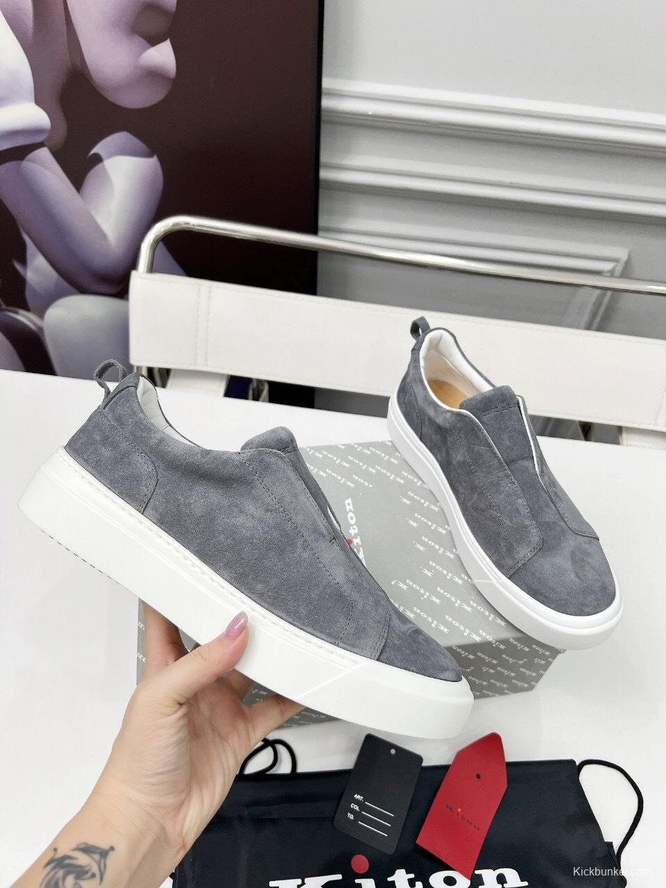 Kiton 2025/SS Slip-On Casual Men's Shoes - KFY00320