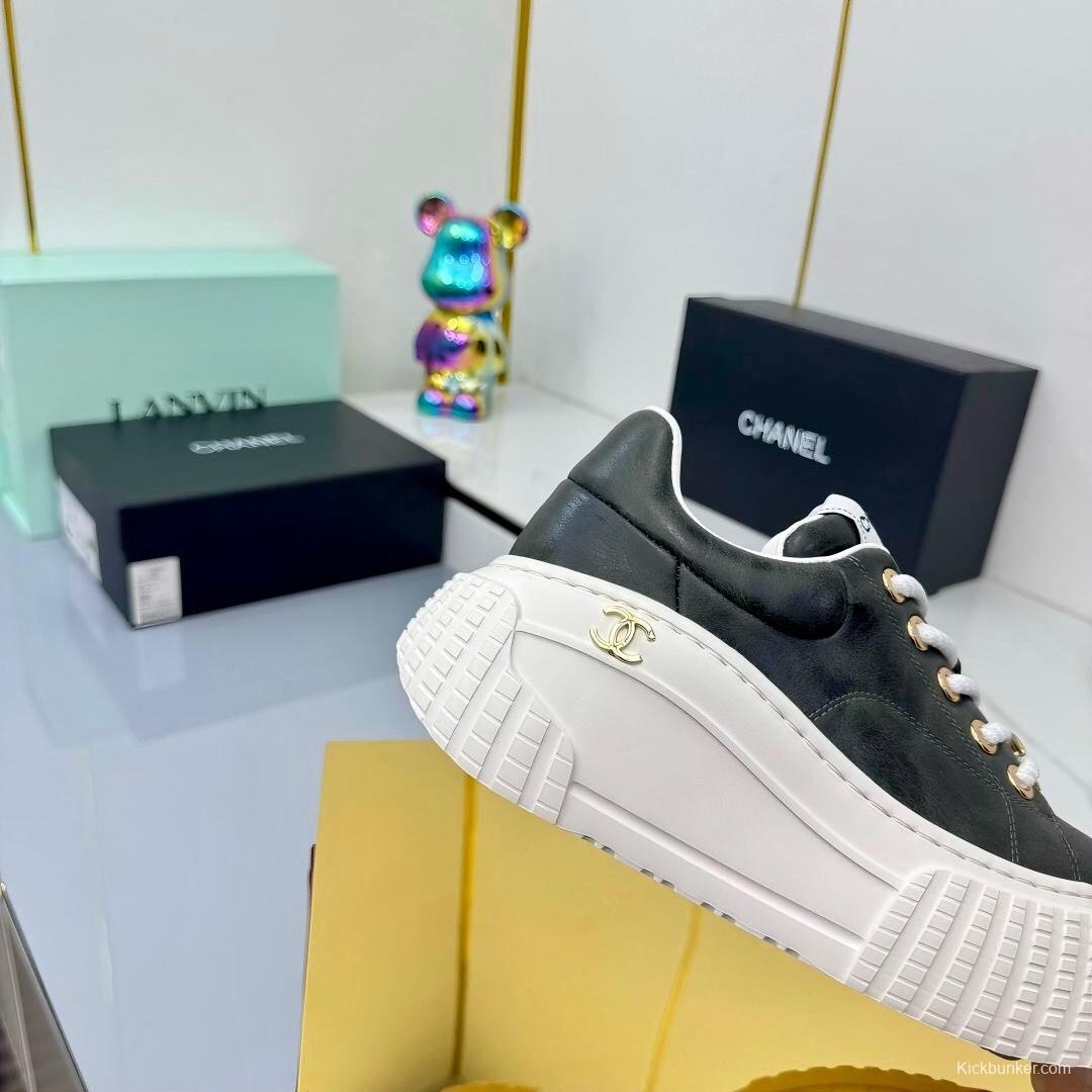 Chanel 2025 SS Loafers Panda Shoes Original Calfskin Casual Sneakers - LY00330