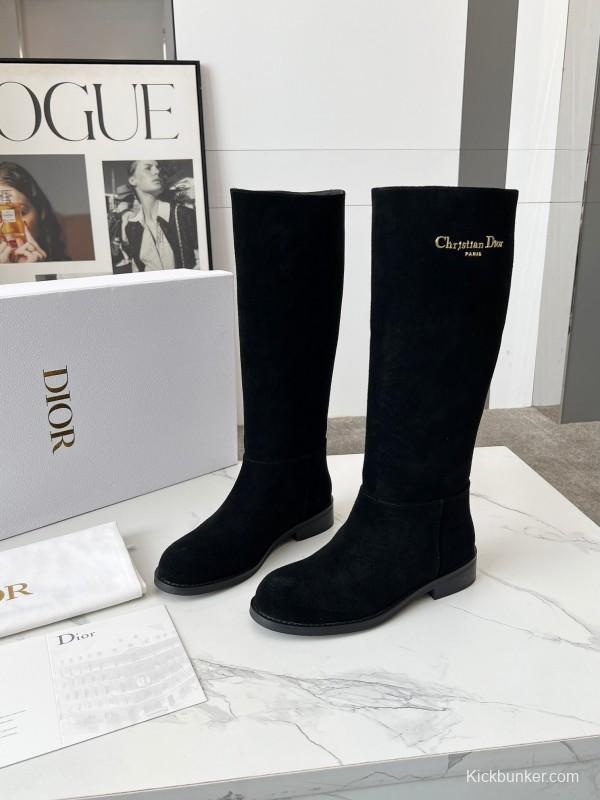 Dior 2025/SS Retro British Style Brogue New Knight Boots - LY00440