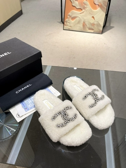 Chanel 2025 SS New Wool Slippers Soft Fine Wool - LY00280