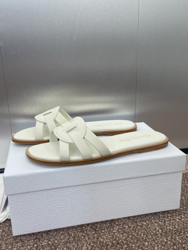 Dior D-Club Jelly Color Hollow Layered Cross Strap Women's Sandals - KFY00280