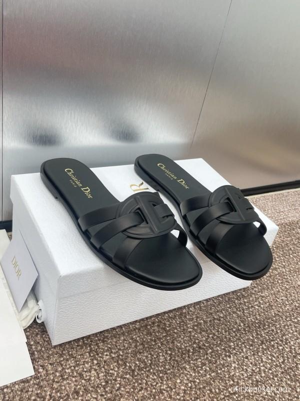 Dior D-Club Jelly Color Hollow Layered Cross-Strap Women Sandals - KFY00280