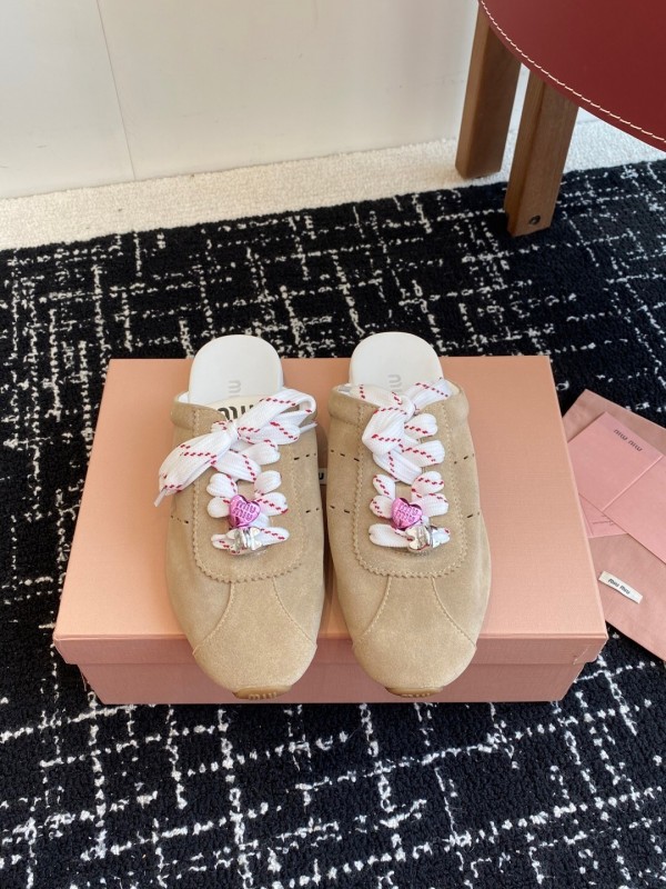 MiuMiu 2025 SS Slip-On Trainer Casual Shoe - KFY00295