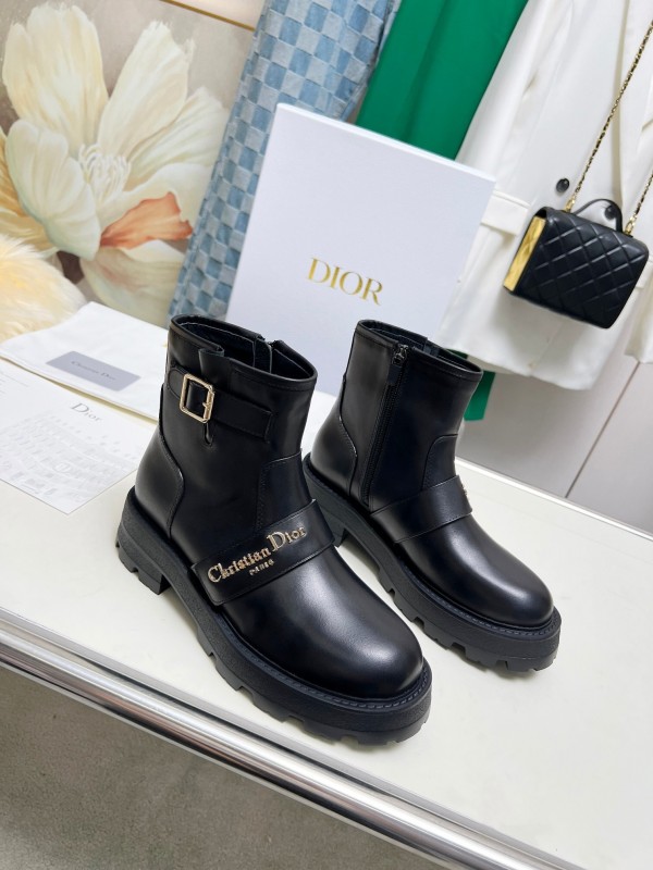 Dior 2025/SS New Autumn Winter British Style Brogue Platform Martin Boots - LY00330