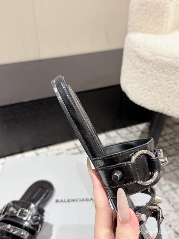 Balenciaga Cagole Metal Studded Sandals Series - KFY00260