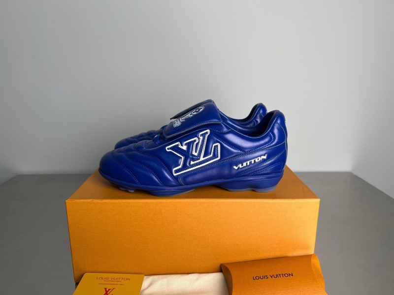 Louis Vuitton Footprint Soccer Sneakers Unisex Sport Shoes - Footprint Soccer
