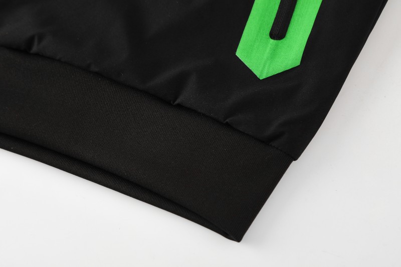 25/26 Real Betis White Black Green  Full zipper Jacket Tracksuit+ long pants