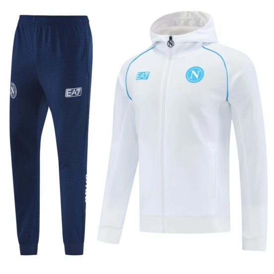 25/26 Napoli  White  Full zipper Jacket Tracksuit+ long pants