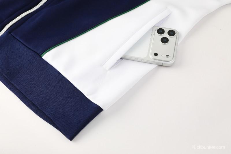 26/27 Real Betis x Kappa Navy Blue  Full Zipper Jacket Tracksuit + Long Pants