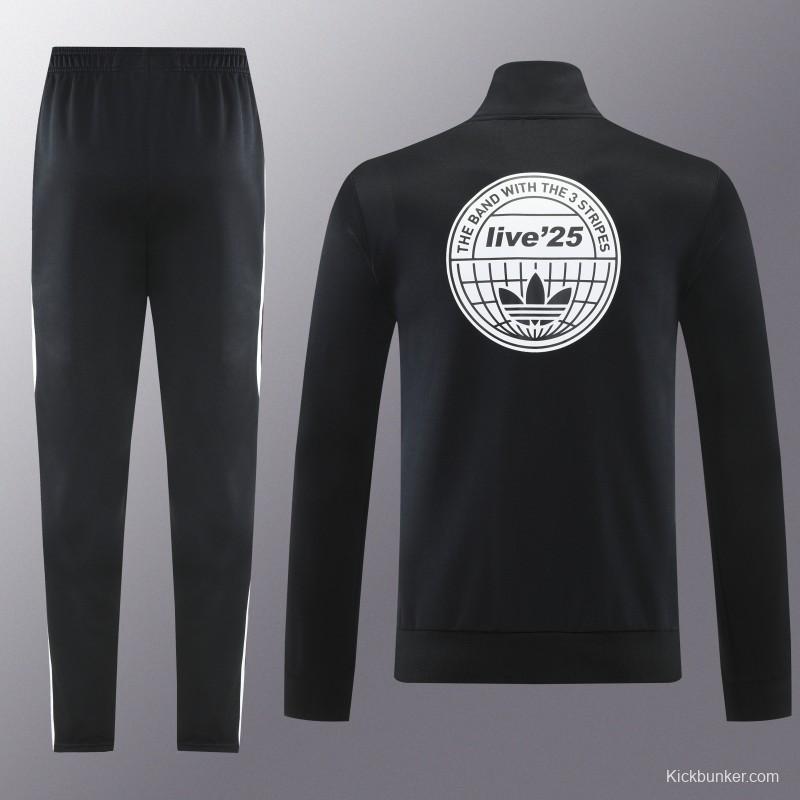 2026 Adidas Black Full Zipper Jacket + Long Pants
