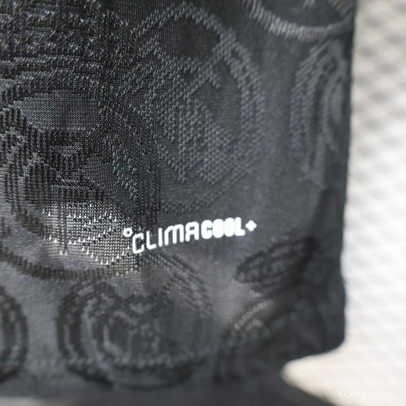 25/26 Player Version Real Madrid Black with Subtle Crest Pattern Jersey