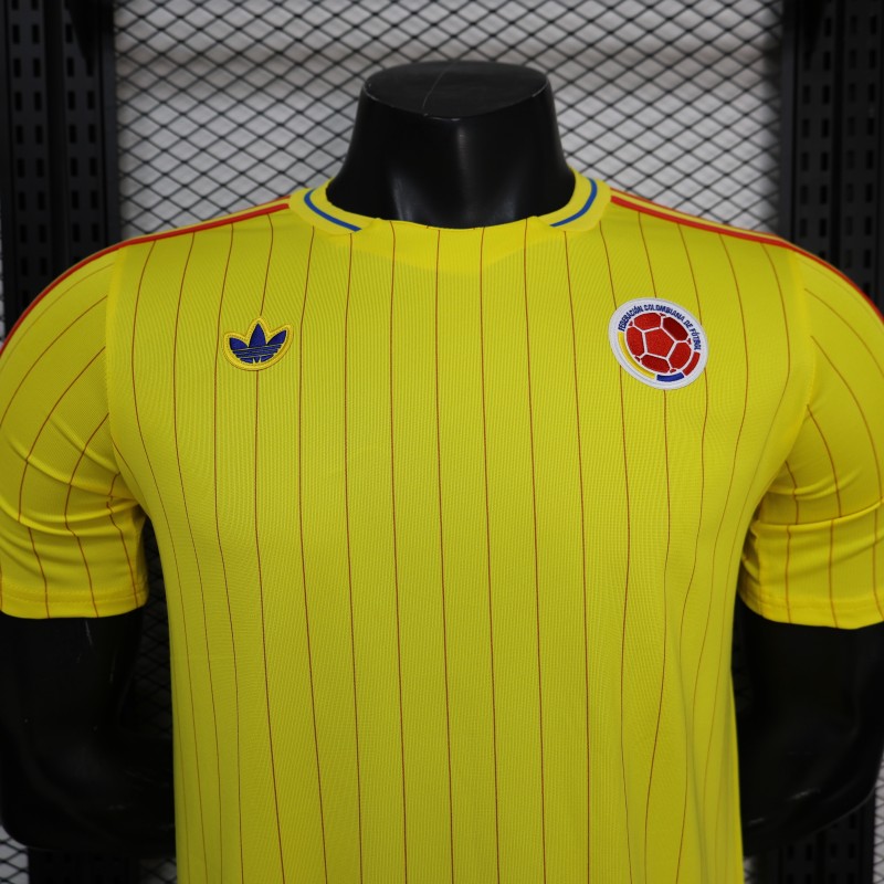 Player Version 2026 Colombia Yellow Terrace Icons Jersey