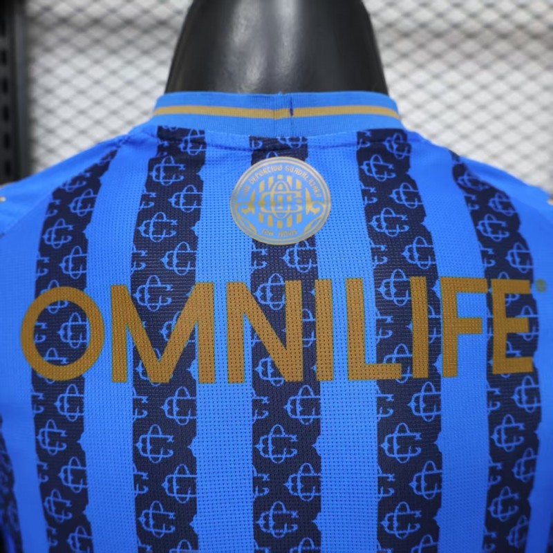 Player Version 26/27 Chivas Guadalajara Away Blue with Dark Stripe Pattern Jersey