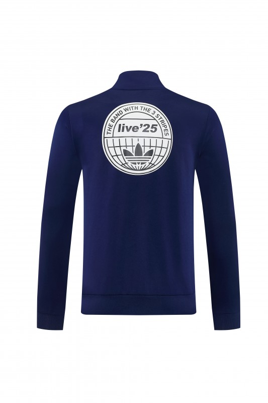 2026 Adidas Navy Blue Full Zipper Jacket + Long Pants