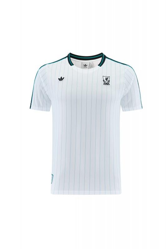 26/27  Liverpool White Short Sleeve+Soccer Shorts