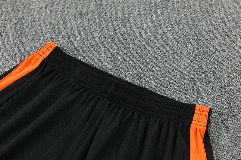 2026 Netherlands Black & Orange  Short Sleeve+Soccer Shorts