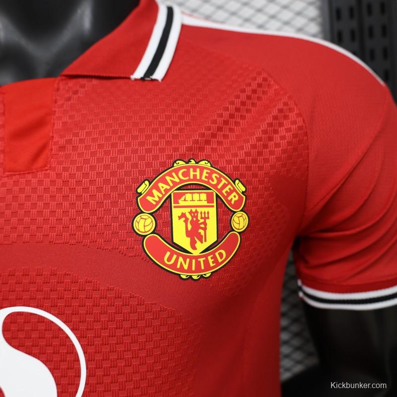 Player Version 25/26 Manchester United Red  Home Jersey