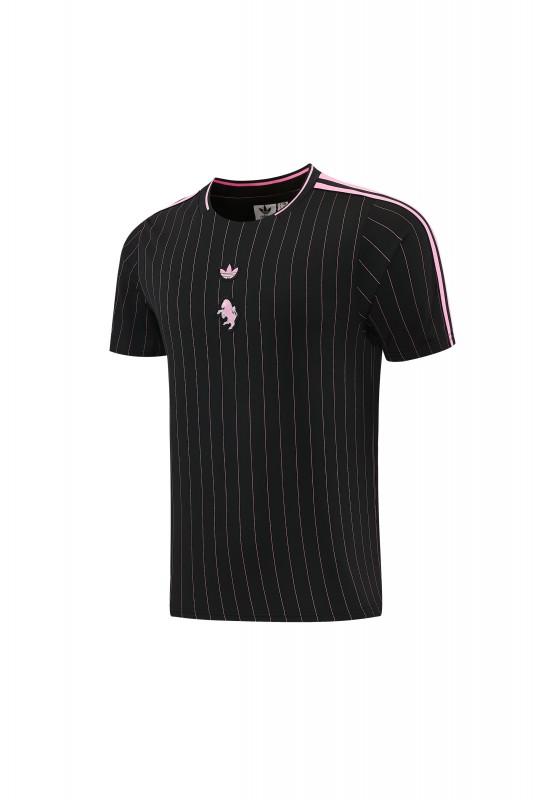 2026/27 Inter Miami CF Black Pinstripe Short Sleeve+Soccer Shorts