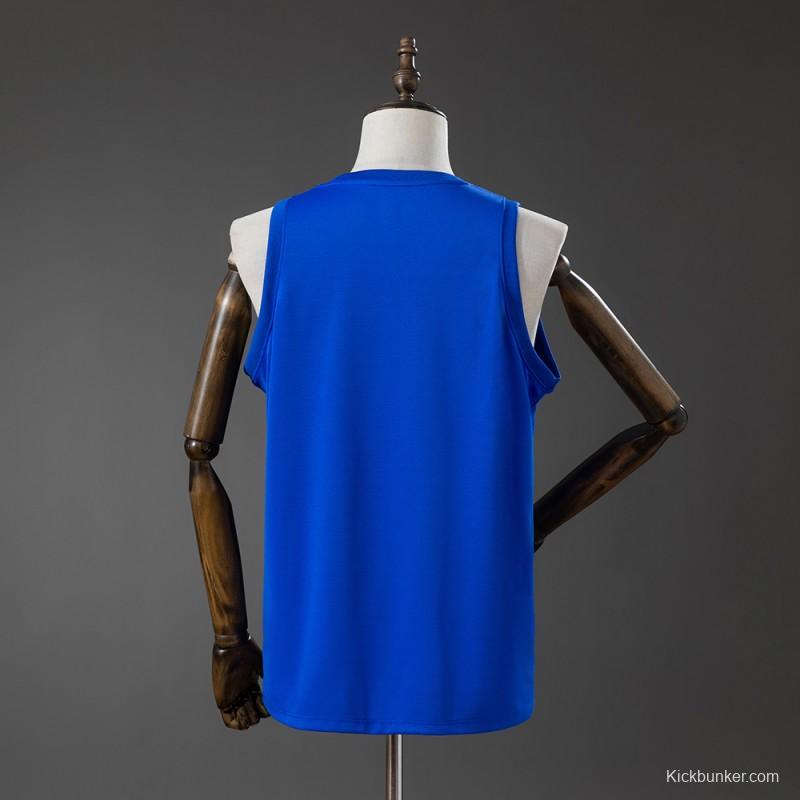 2026 Brazil Training Jersey Vest Blue