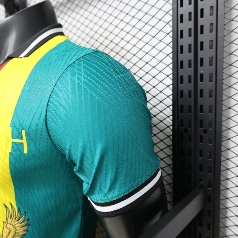 Player Version 2026 Ghana Special Edition Yellow Red Green with National Coat of Arms & Flag Jersey