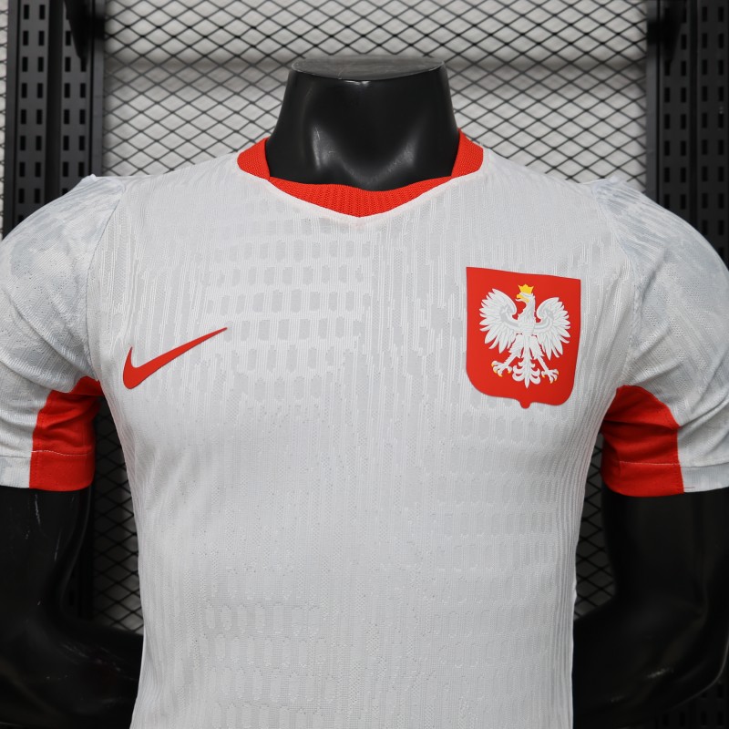 Player Version 2026 Poland Home White  Jersey