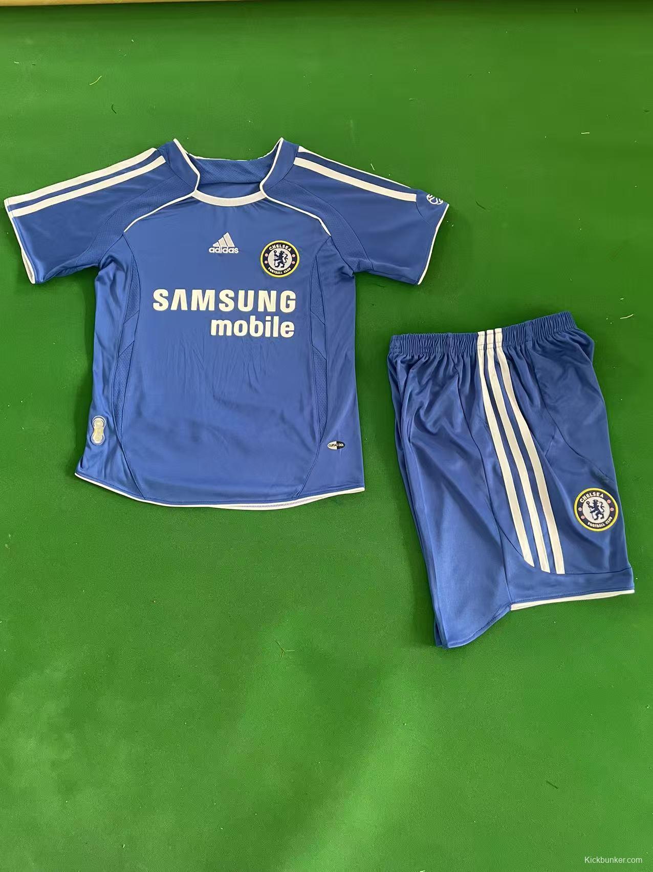 Retro 2006/07 Kids Chelsea Royal Blue Home Jersey
