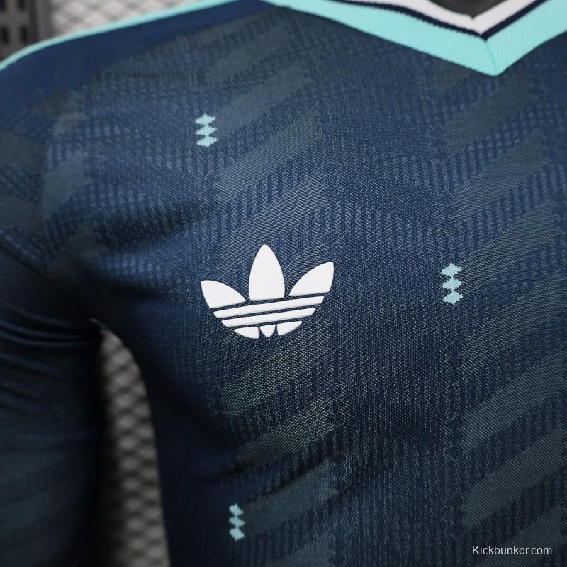 Player Version 2026 Germany Away Navy Blue  Long Sleeve Jersey